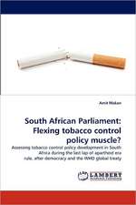 South African Parliament: Flexing tobacco control policy muscle?