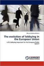 The evolution of lobbying in the European Union