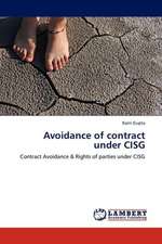 Avoidance of contract under CISG