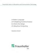 A Pattern Language of Firefighting Frontline Practice to Inform the Design of Ubiquitous Computing