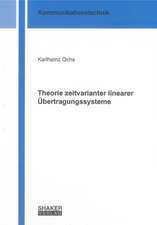 Theorie zeitvarianter linearer Übertragungssysteme