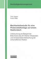 Kaiser, T: Machbarkeitsstudie für eine Photovoltaikanlage au