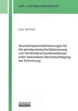 Geometrieparametrisierungen für die aerodynamische Optimierung von Verdichterschaufelsektionen unter besonderer Berücksichtigung der Krümmung