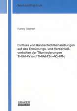 Einfluss von Randschichtbehandlungen auf das Ermüdungs- und Verschleißverhalten der Titanlegierungen Ti-6Al-4V und Ti-6Al-2Sn-4Zr-6Mo