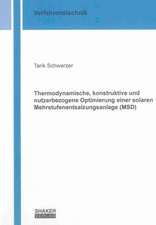 Thermodynamische, konstruktive und nutzerbezogene Optimierung einer solaren Mehrstufenentsalzungsanlage (MSD)