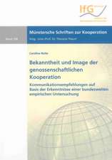 Bekanntheit und Image der genossenschaftlichen Kooperation