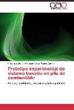 Prototipo experimental de sistema basado en pila de combustible