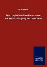 Die Lippischen Familiennamen