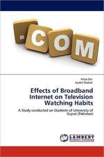 Effects of Broadband Internet on Television Watching Habits