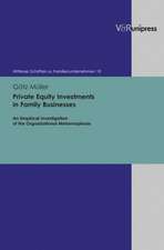 Private Equity Investments in Family Businesses