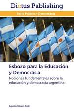 Esbozo para la Educación y Democracia