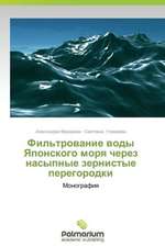 Fil'trovanie Vody Yaponskogo Morya Cherez Nasypnye Zernistye Peregorodki: Metodologiya, Teoriya I Upravlenie