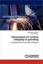 Assessment of surface integrity in grinding