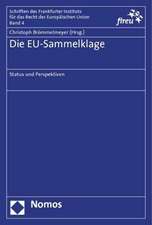 Die Eu-Sammelklage: Status Und Perspektiven