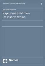 Kapitalmaßnahmen im Insolvenzplan