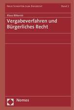 Vergabeverfahren und Bürgerliches Recht