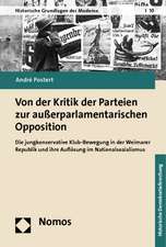 Von der Kritik der Parteien zur außerparlamentarischen Opposition