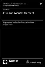 Risk and Mental Element
