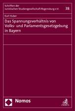 Das Spannungsverhältnis von Volks- und Parlamentsgesetzgebung in Bayern