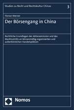 Der Börsengang in China