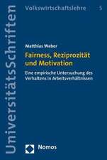 Fairness, Reziprozität und Motivation