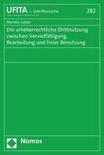 Die urheberrechtliche Drittnutzung zwischen Vervielfältigung, Bearbeitung und freier Benutzung