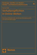 Verhaltenspflichten in Online-Welten