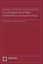 Für eine gerechtere Welt: Solidarität in und durch Europa