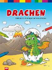 Drachen - Malblock mit 24 Vorlagen zum Heraustrennen