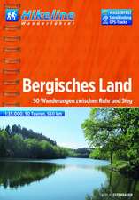 Hikeline Wanderführer Bergisches Land 1 : 35 000