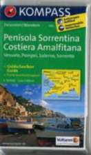 Halbinsel Sorrent /Penisola Sorrentina - Costiera Amalfitana - Vesuvio - Pompei - Salerno - Sorrento 1 : 50 000