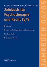 Jahrbuch für Psychotherapie und Recht IV/V