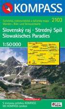 Slowakisches Paradies. Slovensky raj. Stredny Spis. 1 : 50 000