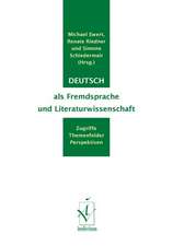 Deutsch als Fremdsprache und Literaturwissenschaft