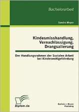 Kindesmisshandlung, Vernachl Ssigung, Drangsalierung: Der Handlungsrahmen Der Sozialen Arbeit Bei Kindeswohlgef Hrdung