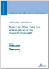 Modell zur Bewertung des Wirkungsgrades von Produktkomplexität