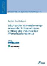 Distribution wahrnehmungsrelevanter Informationen entlang der industriellen Wertschöpfungskette