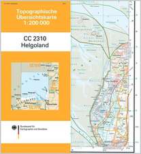 Topographische Übersichtskarte CC2310 Helgoland 1 : 200 000