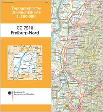 Topographische Übersichtskarte CC7910 Freiburg-Nord 1 : 200 000