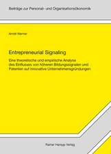 Entrepreneurial Signaling