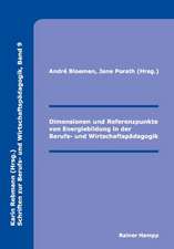 Dimensionen und Referenzpunkte von Energiebildung in der Berufs- und Wirtschaftspädagogik