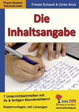 Die Inhaltsangabe