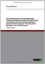 Die Bedeutung der stereotypisierenden Indianerdarstellung und deren Modifizierung am Beispiel zentraler Indianergestalten in James Fenimore Coopers 