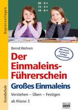 Der Einmaleins-Führerschein Großes Einmaleins