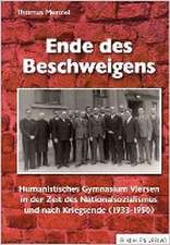 Ende des Beschweigens