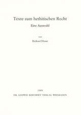 Texte Zum Hethitischen Recht