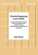 Literaturbegegnung in der Schule