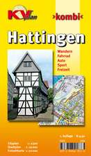 Hattingen, KVplan, Wanderkarte/Radkarte/Stadtplan, 1:20.000 / 1:10.000 / 1:2.500