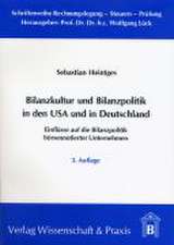 Bilanzkultur und Bilanzpolitik in den USA und in Deutschland