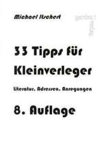 33 Tipps für Kleinverleger